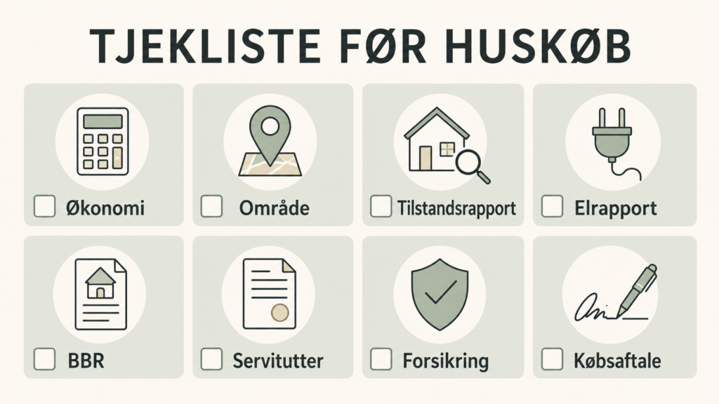 Tjekliste: Hvad skal man være opmærksom på, når man køber hus?